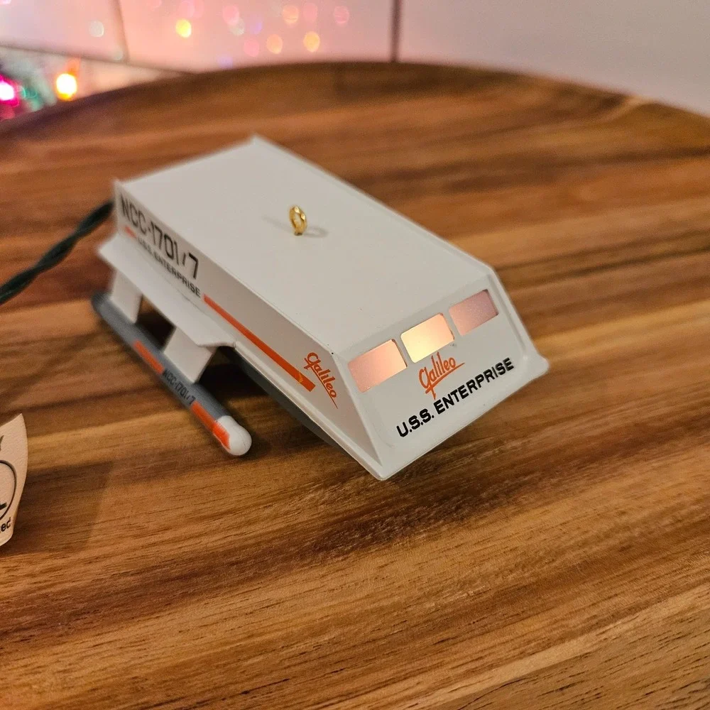 Hallmark 1992 Star Trek Shuttlecraft Galileo Ornament‎ Light Works No Sound